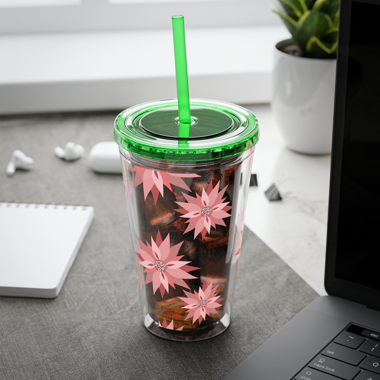 Sunsplash Floral Tumbler, 16oz  image 8