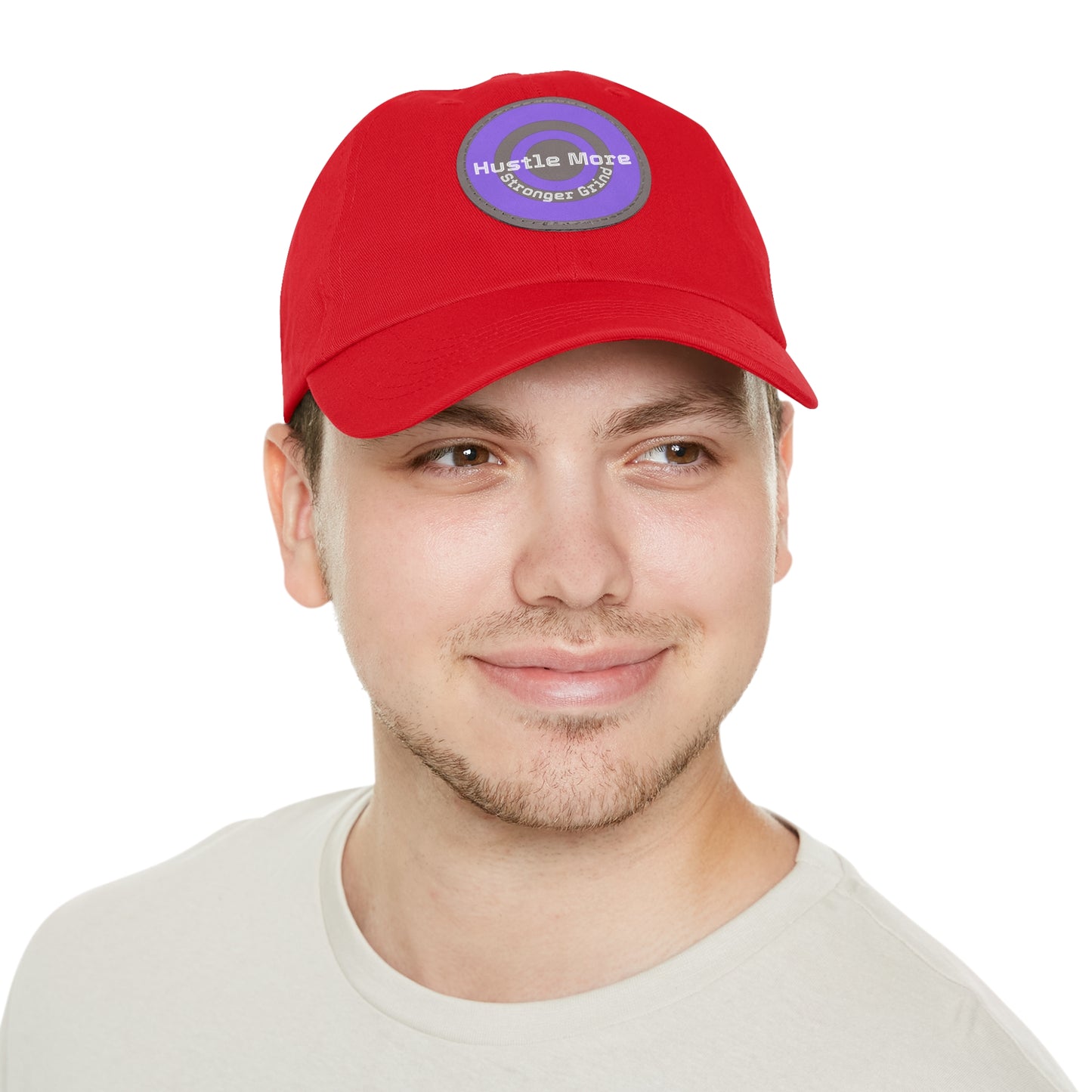 Purple Leather Patch Dad Hat, Casual Cap, Stylish Accessories for Father’s Day image 12