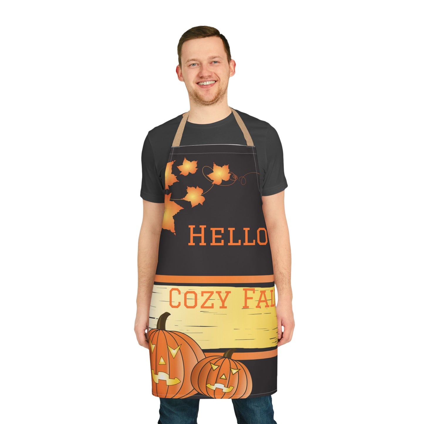 Festive Autumn Apron, Halloween Cooking Gift, Cozy Fall Kitchenwear image 5