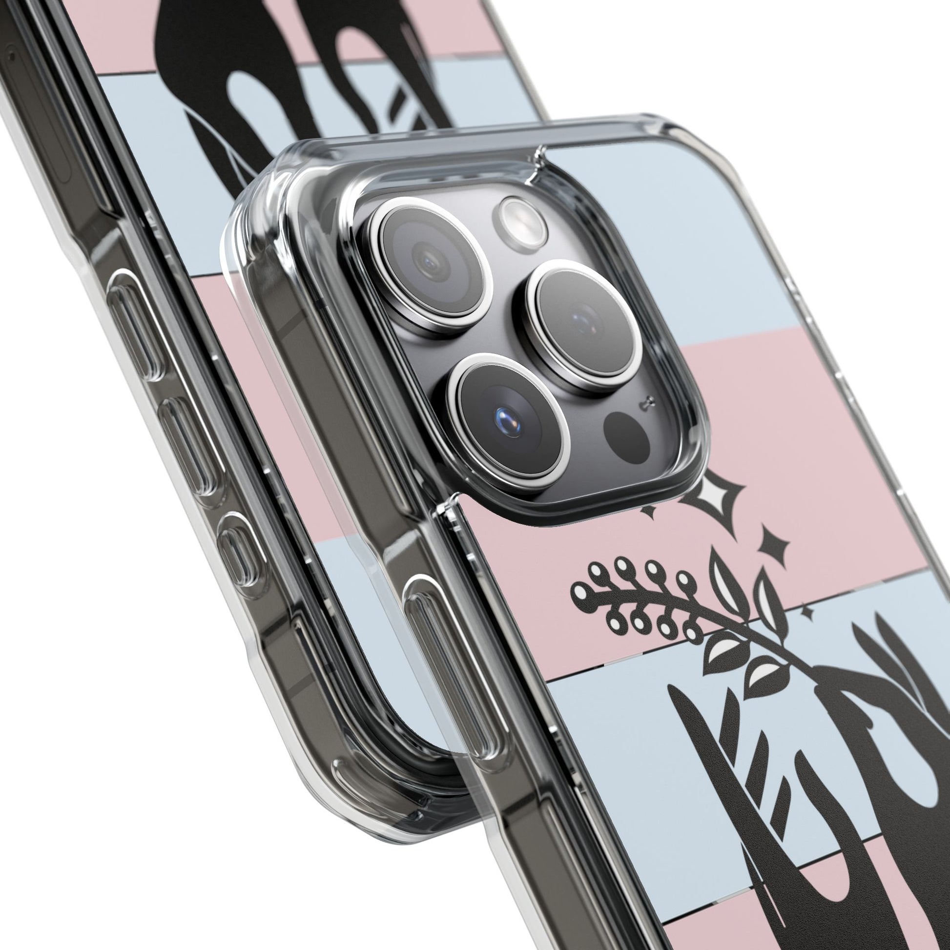 Fierce Baddie Vibes Magnetic Phone Case, Unique Clear Impact Case Trendy image 3