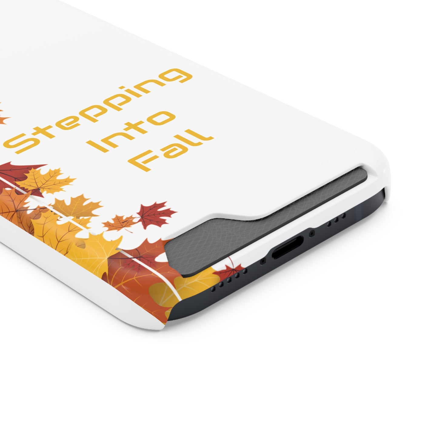 Stepping Into Fall Phone Case with Card Holder image 1