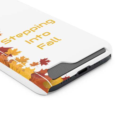 Stepping Into Fall Phone Case with Card Holder image 1