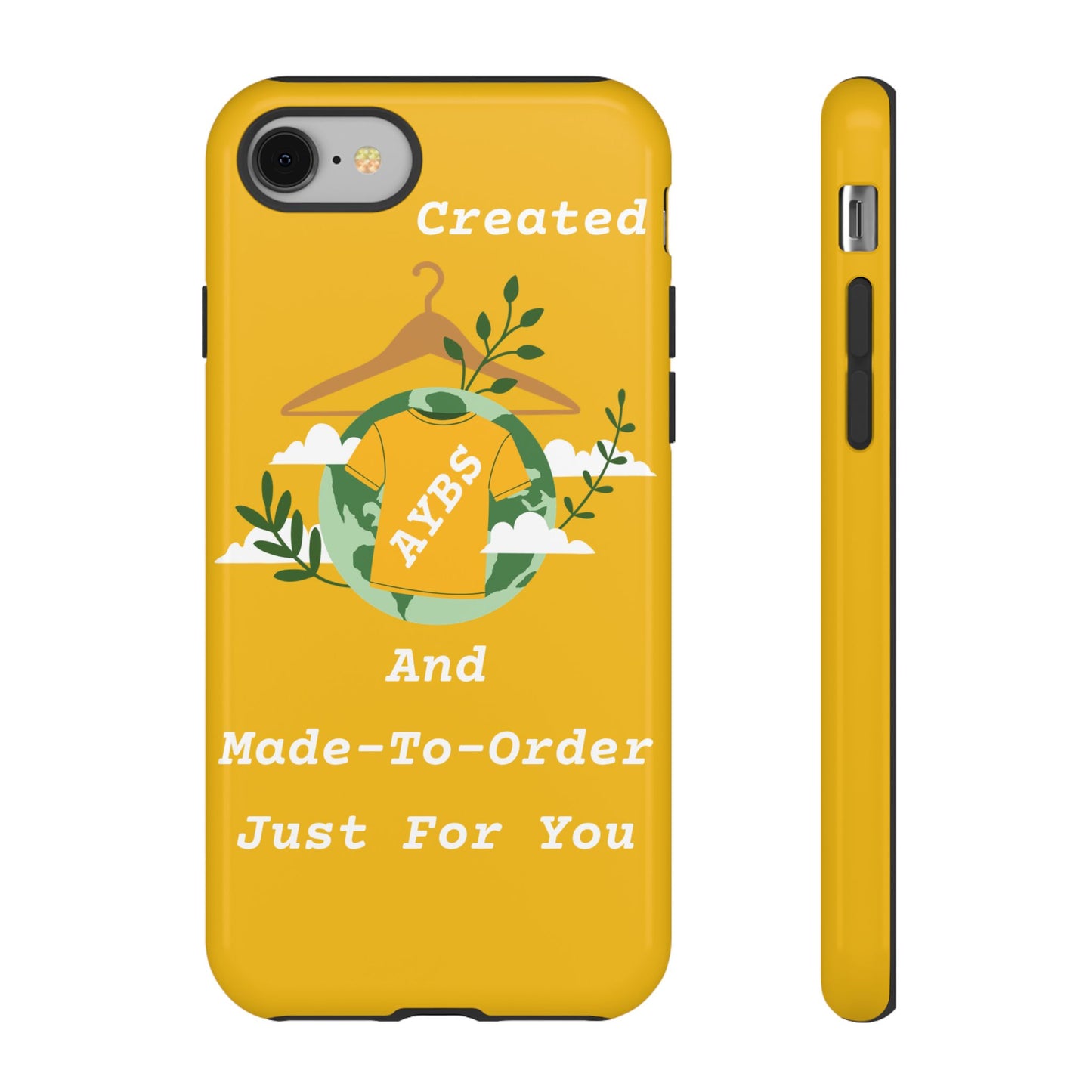 Peach Print Phone Case, Cute Tough Case, Mobile Gift Cover for Fruit Lovers image 0