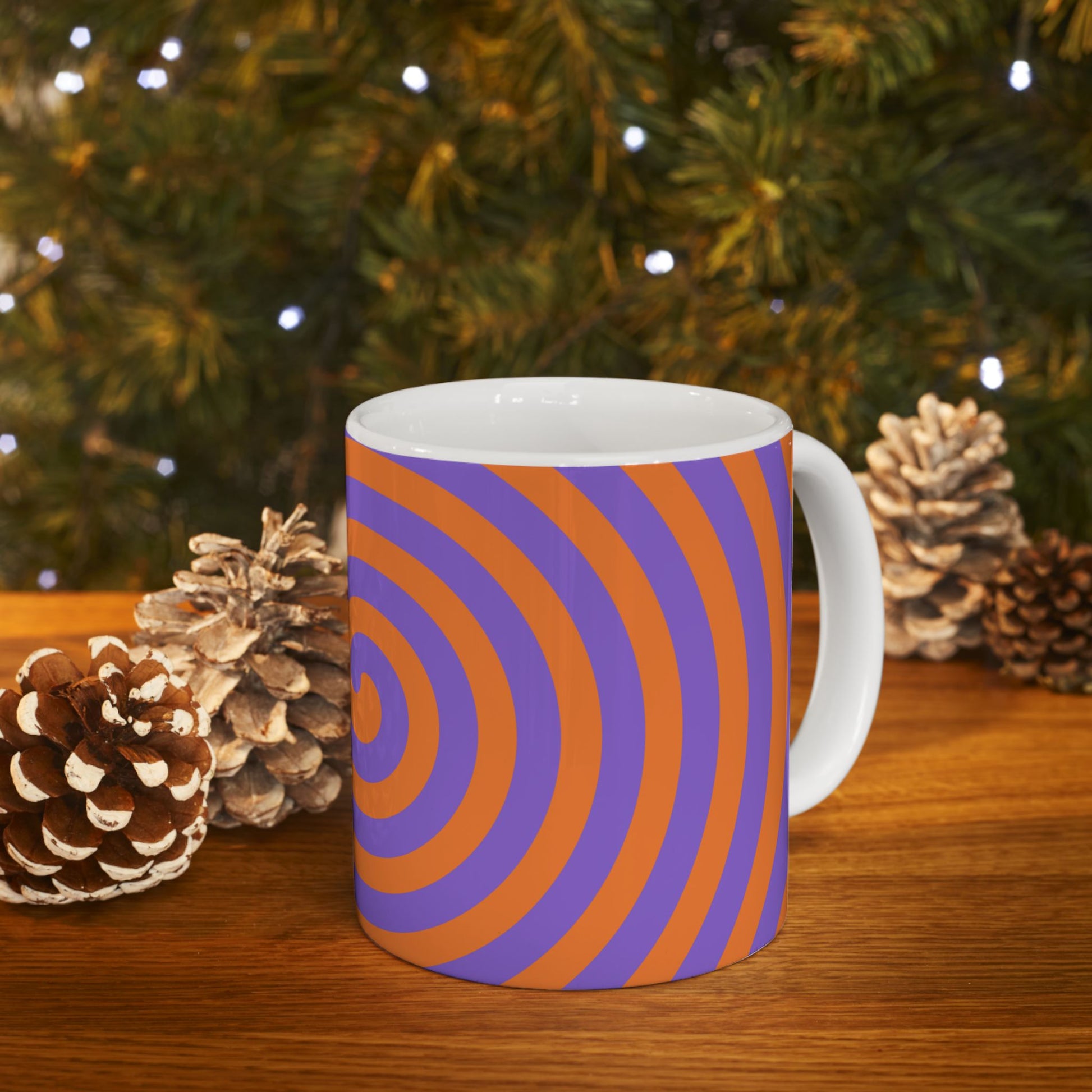 Vibrant Spiral Ceramic Mug | Colorful Drinkware for Home | Perfect Gift  image 1