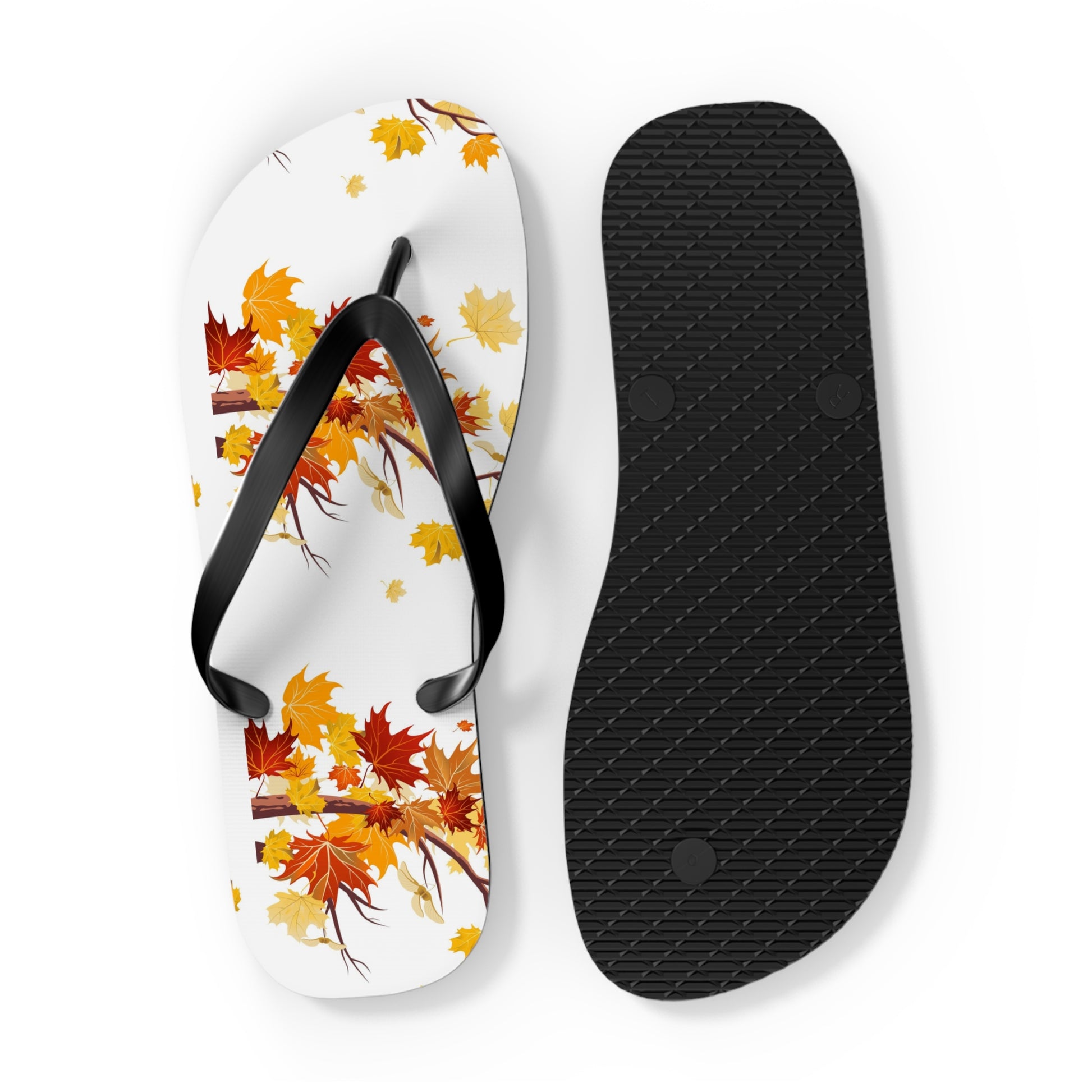 Autumn Leaf Flip Flops | Seasonal Sandals, Fall Footwear, Beach Accessories image 13