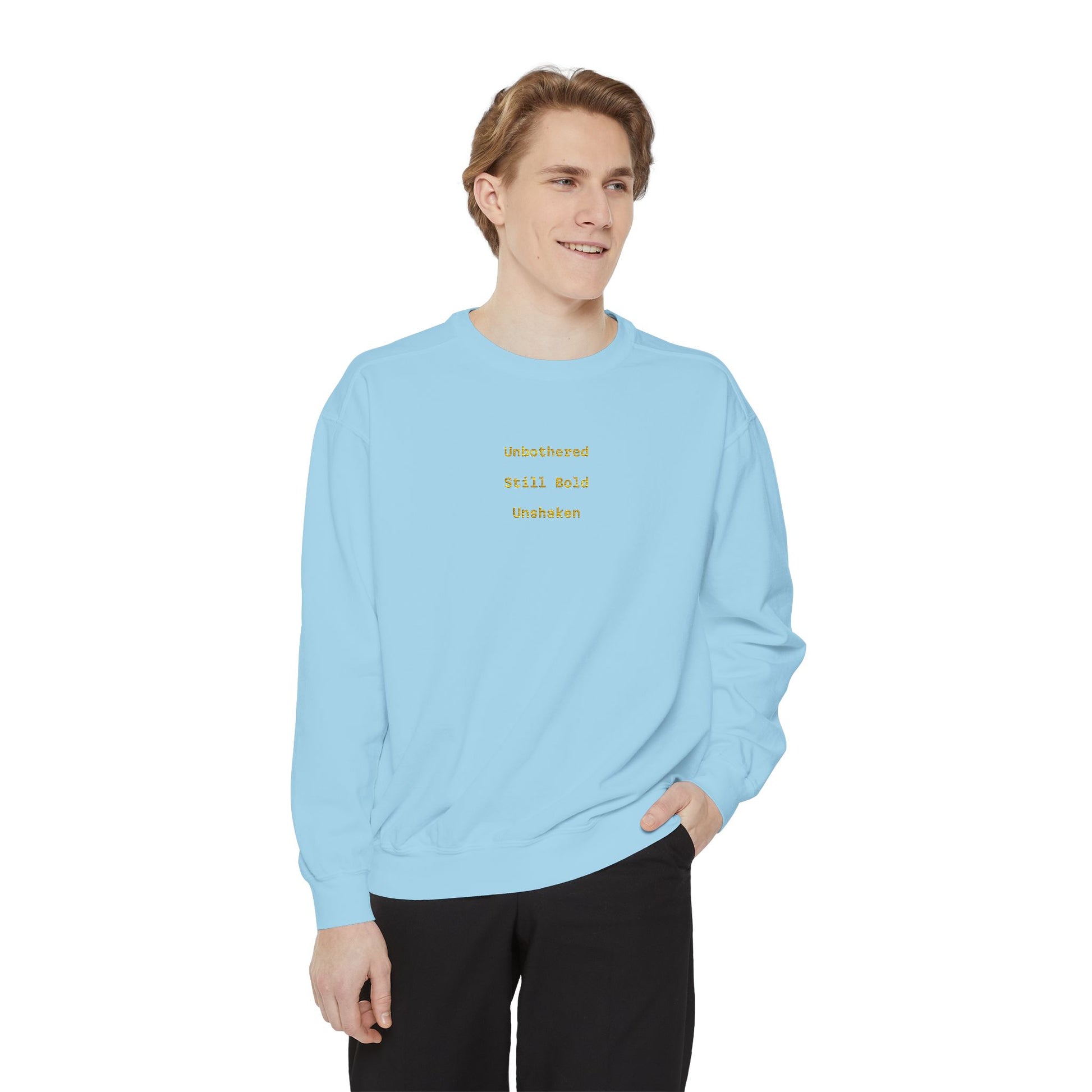 Unisex Garment-Dyed Sweatshirt, Cozy Gift for Her, Relaxed Style for Fall image 7