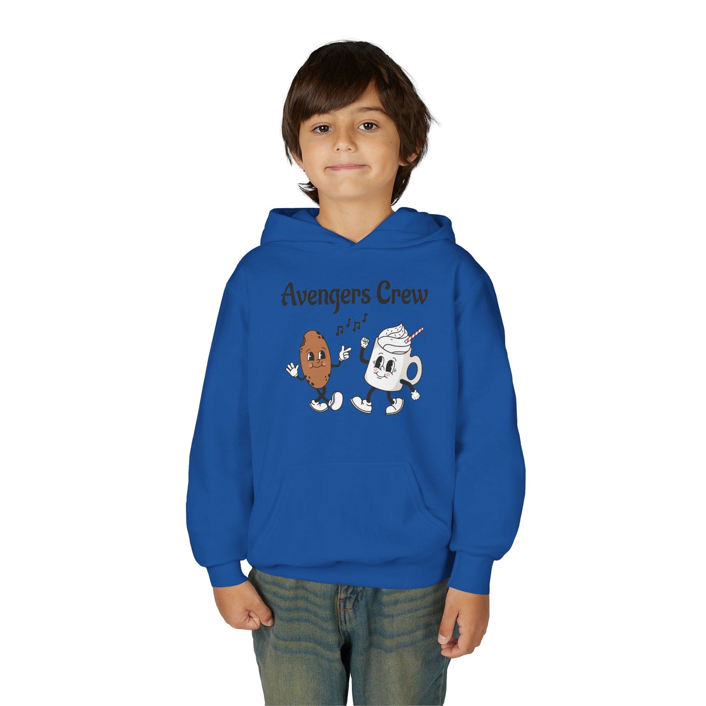 Youth Avengers Crew Hooded Sweatshirt, Boys Hoodie, Cute Sweatshirt Gift image 10