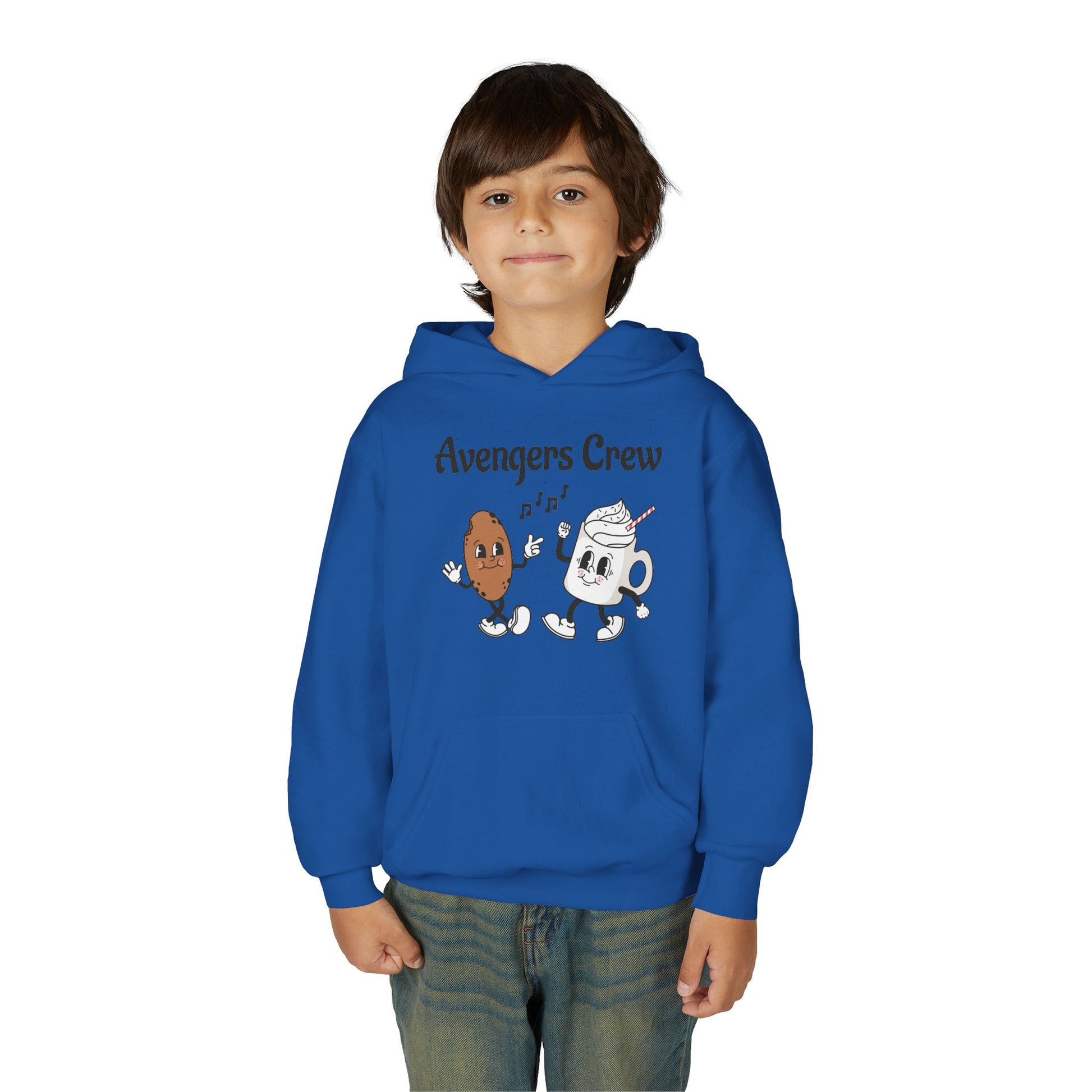 Youth Avengers Crew Hooded Sweatshirt, Boys Hoodie, Cute Sweatshirt Gift image 10