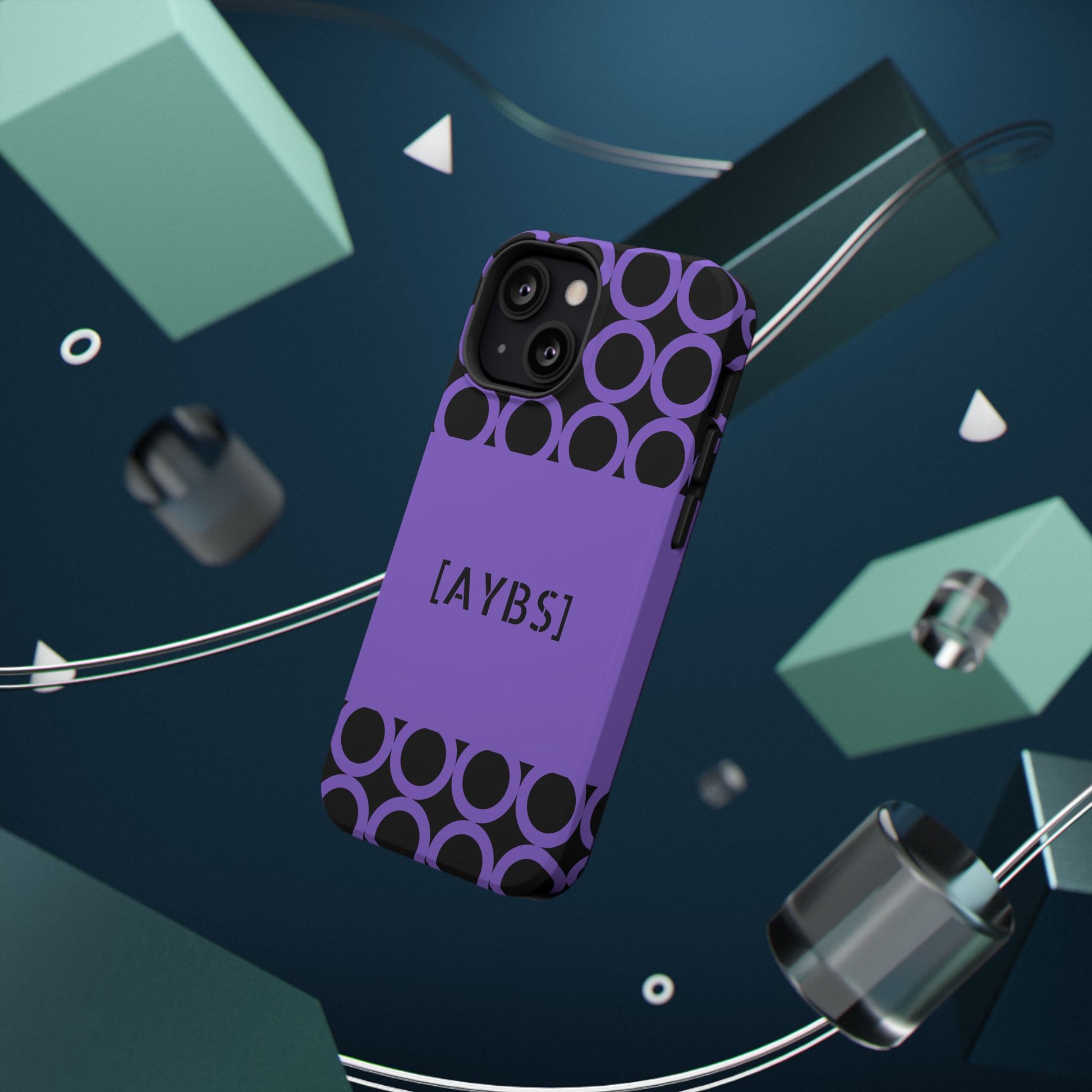 Purple Polka Dot Phone Case | Impact-Resistant Protection, Stylish Accessory image 4
