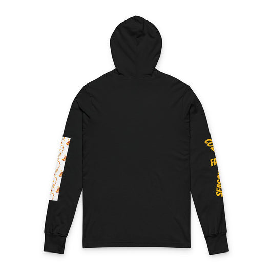 Fall Season Unisex Hooded Long Sleeve Tee, Cozy Autumn Gear image 1