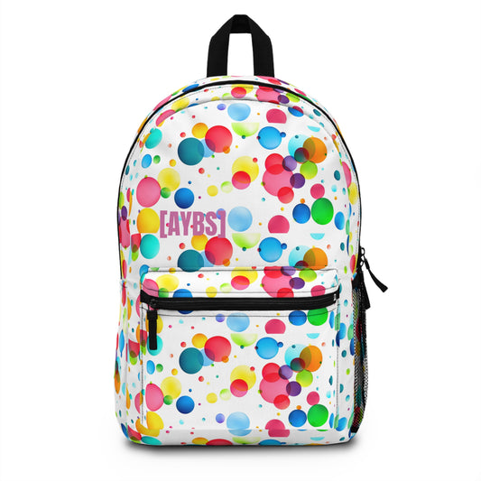 Colorful Polka Dot Backpack, Fun School Bag, Stylish Sling Bag for Kids & Adults image 0