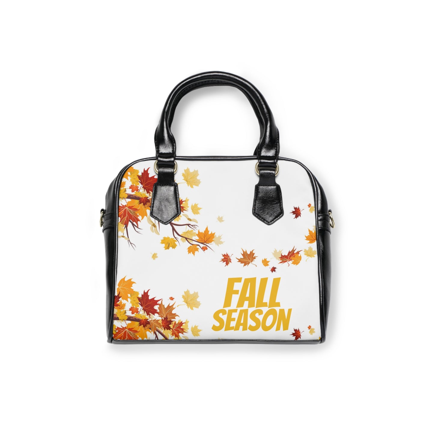 Vibrant Leaves Print Shoulder Handbag, Trendy & Perfect For Fall, Gift for Her  image 3