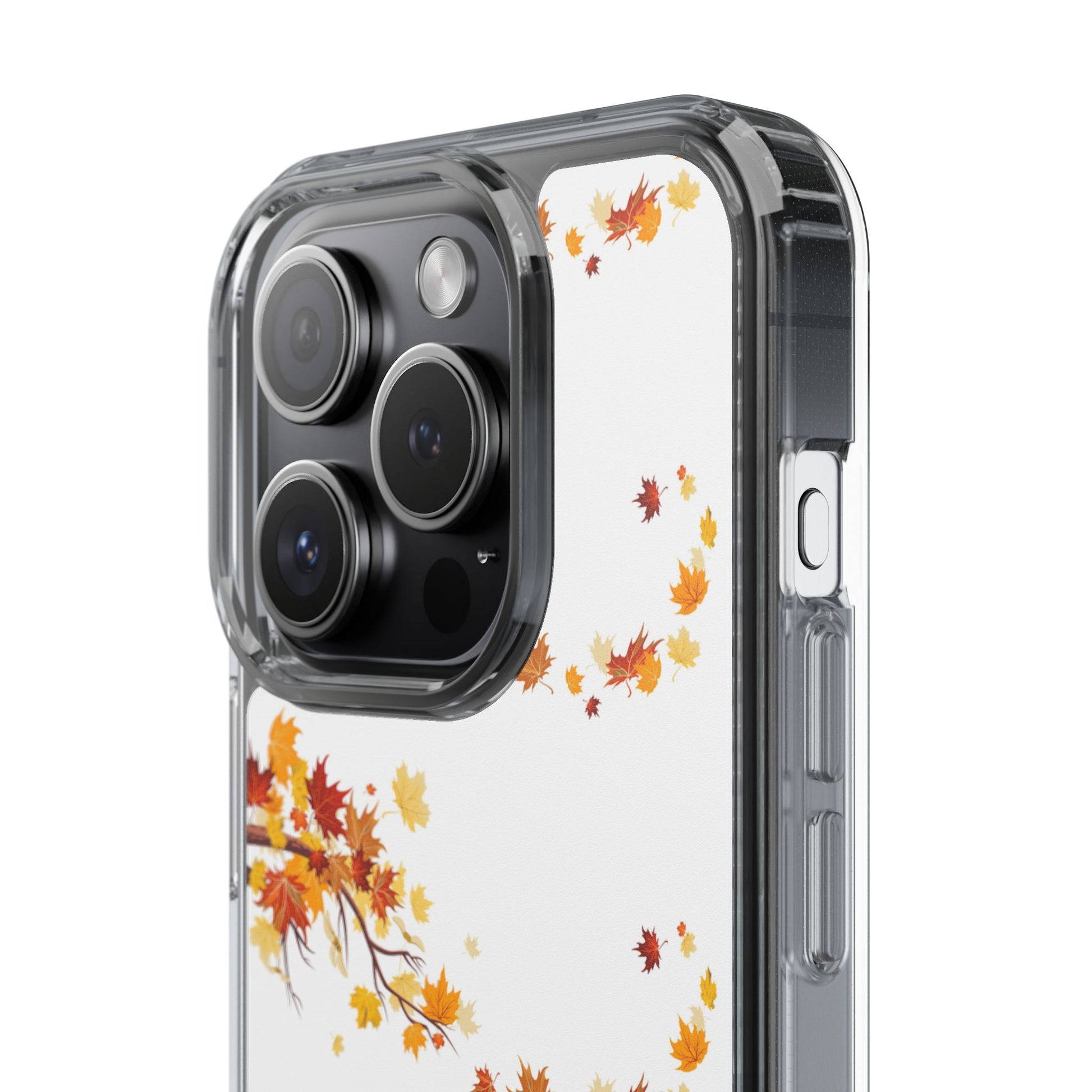 Autumn-Themed Clear Phone Case, Fall Season iPhone Cover, Transparent Case image 10