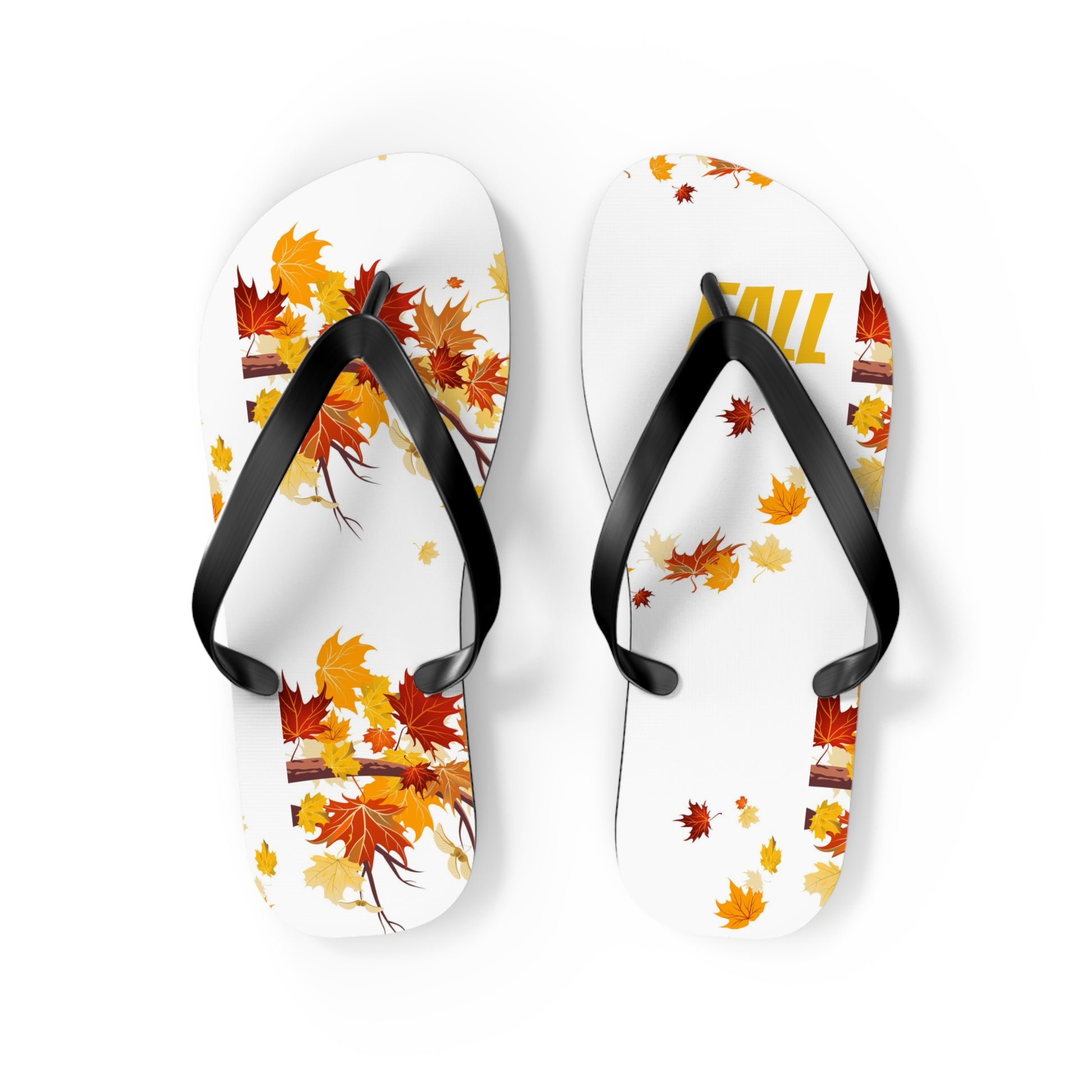 Autumn Leaf Flip Flops | Seasonal Sandals, Fall Footwear, Beach Accessories image 4