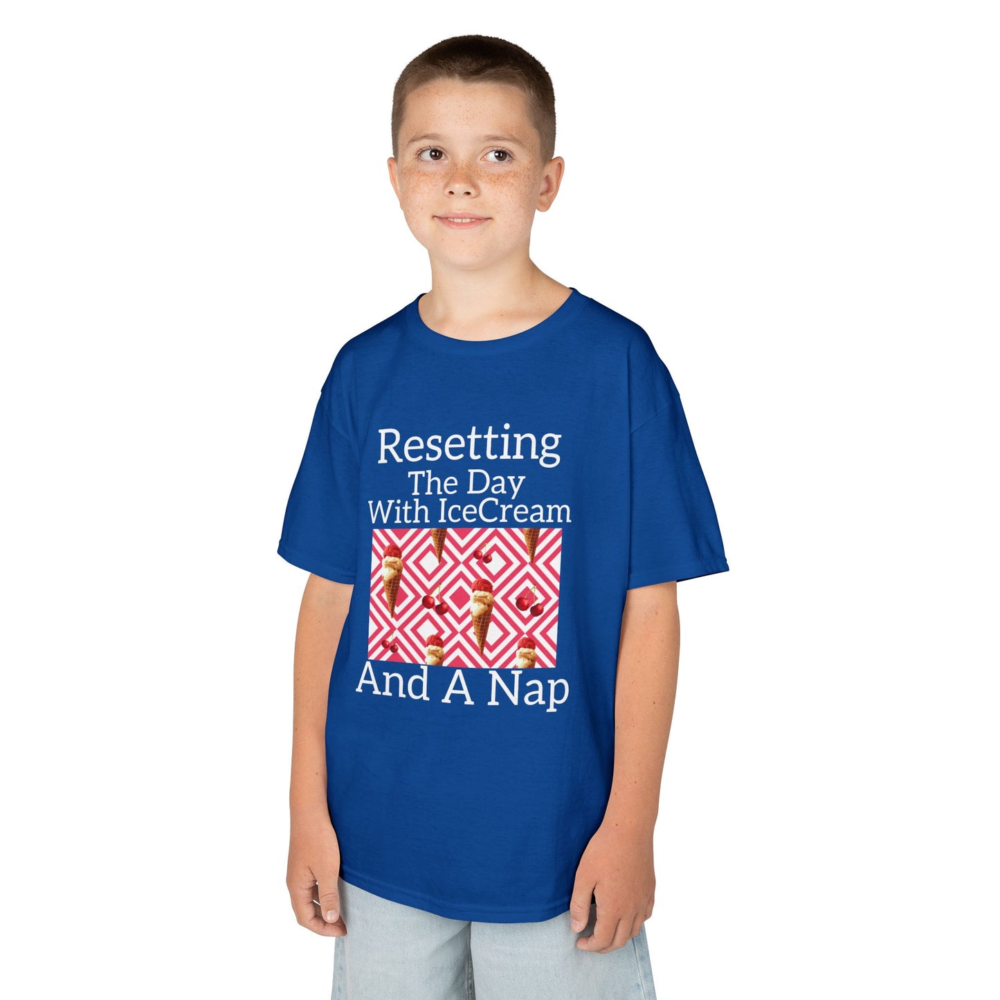 Kids Ice Cream Tee | Fun T-Shirt for Playtime, Bedroom, Birthdays,Vacations image 7