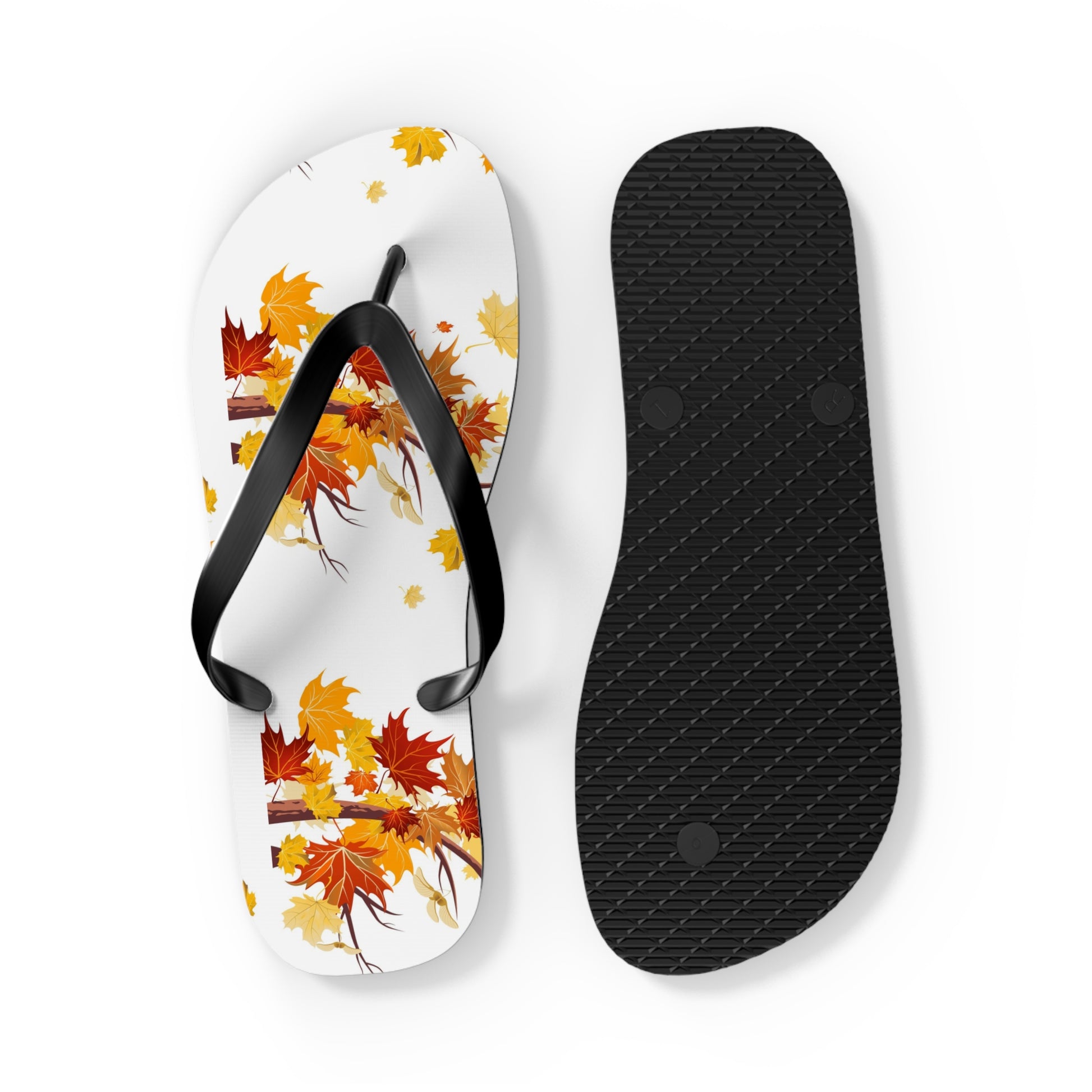 Autumn Leaf Flip Flops | Seasonal Sandals, Fall Footwear, Beach Accessories image 9
