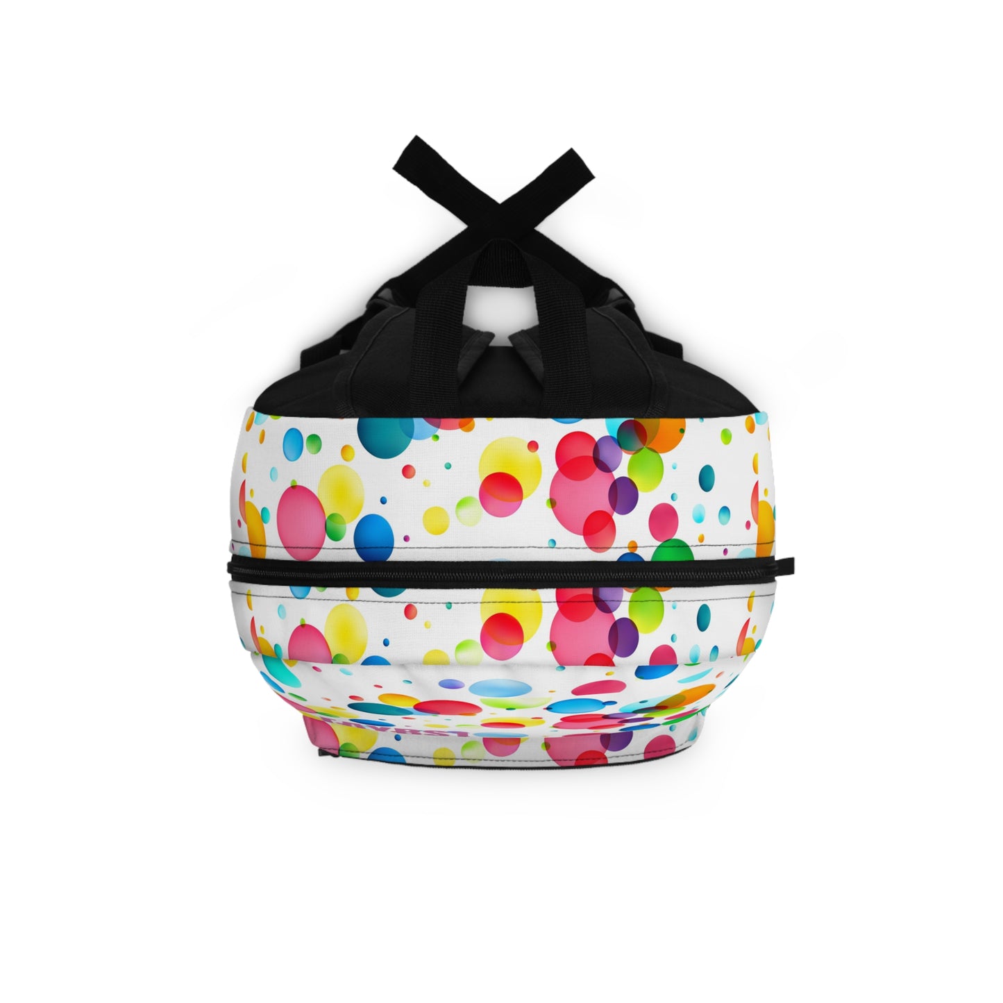 Colorful Polka Dot Backpack, Fun School Bag, Stylish Sling Bag for Kids & Adults image 3